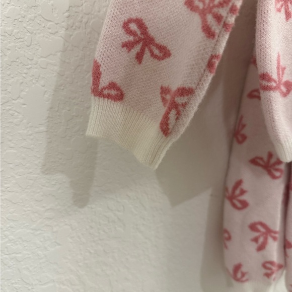 btween Pink and White Bow Sweater - Picture 4 of 8